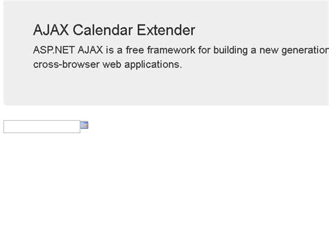 ajax control toolkit calendar extender
